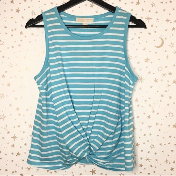 Michael Kors Turquoise Striped Tank Top – Women’s Medium NWT - Picture 2 of 7